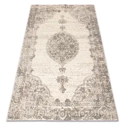 ABBY Wool Rug Grey Blue Classic Ornament
