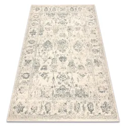 ABBY Wool Rug Beige Green Classic Ornament