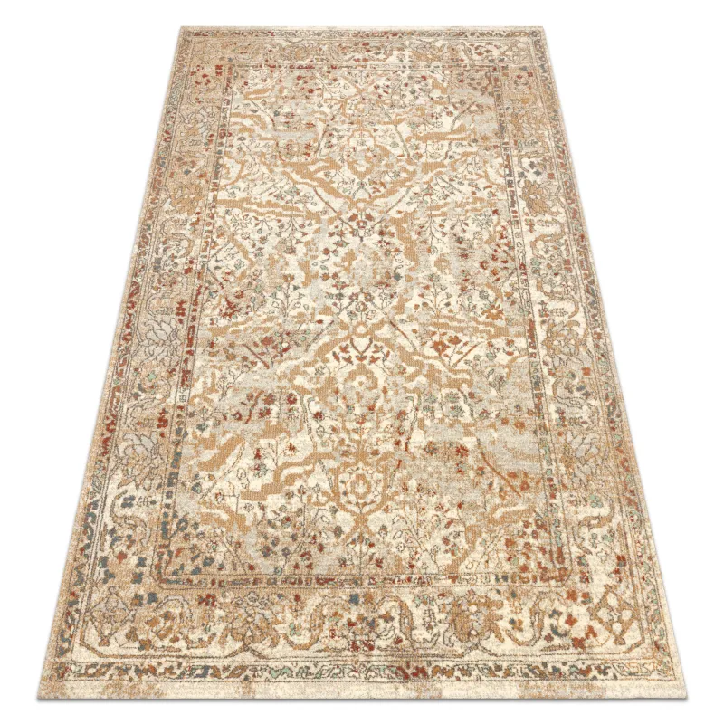 SOHO Wool Rug in natural beige and terracotta, a stylish home accessory