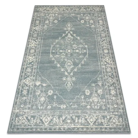 ABBY wool rug 486.10.LA500 in blue and beige with classic ornament design