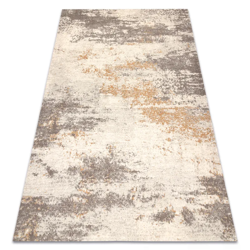 ABBY vintage wool rug 486.28.LA110 in beige and grey tones
