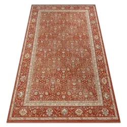 SOHO Wool Rug Geometric Terracotta