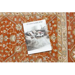 SOHO rug featuring terracotta geometric diamonds, perfect for contemporary spaces