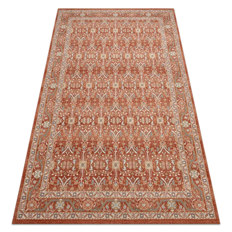 SOHO Wool Ornament Rug in natural terracotta and beige tones