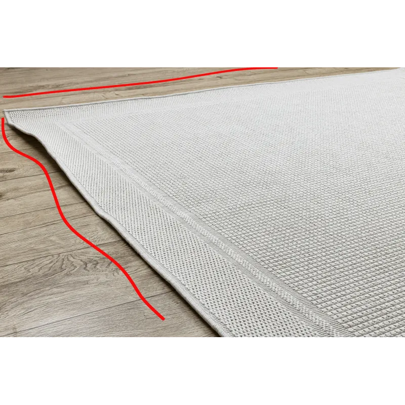 TIMO 5979 Outdoor Rug White Sisal Border