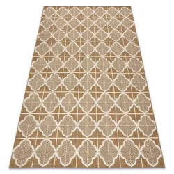 FLAT 48900001 Sisal Rug Moroccan Clover Natural Beige Rope