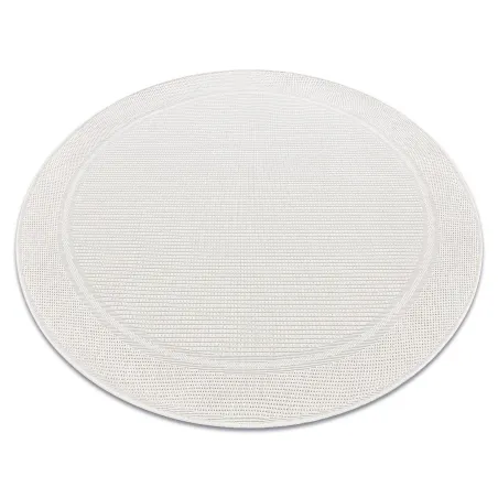 TIMO 5979 Circle Sisal Outdoor Rug White