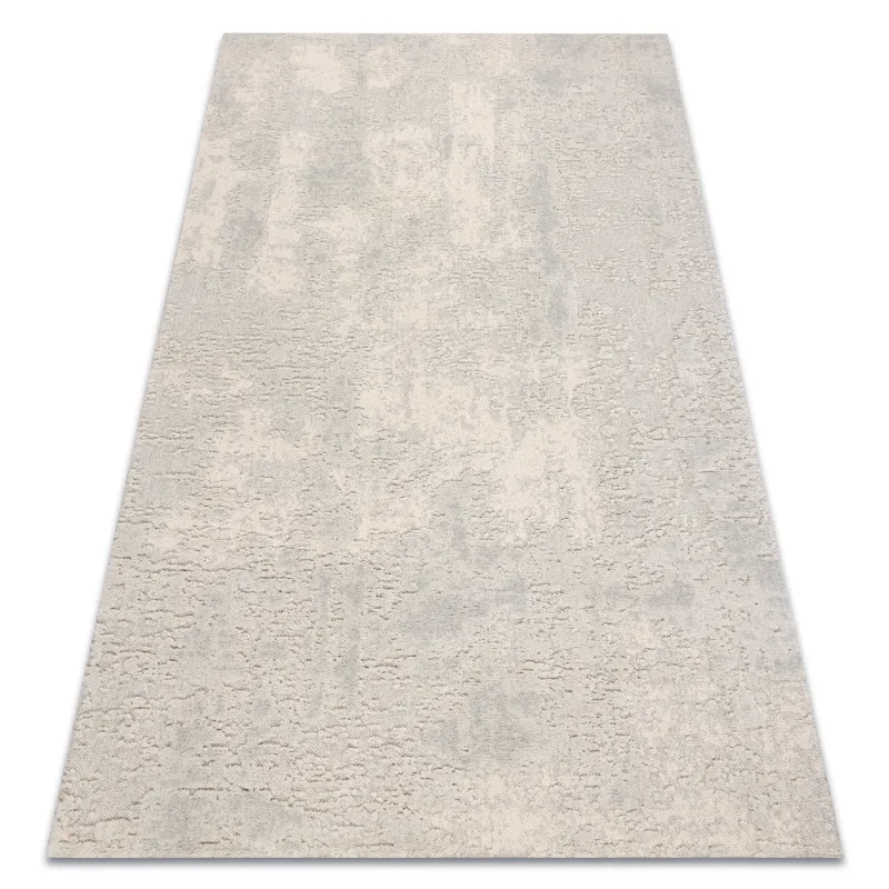 FLUX 461.2 Abstract Wool Rug in cream and grey loft style