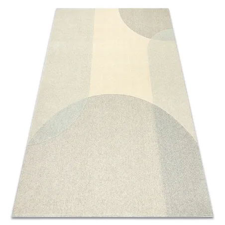 FLUX Wool Geometric Rug 461.7.AE120 in beige and grey tones