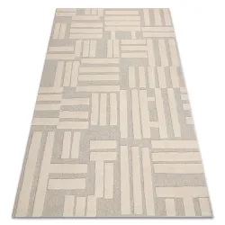FLUX Wool Geometric Rug Cream