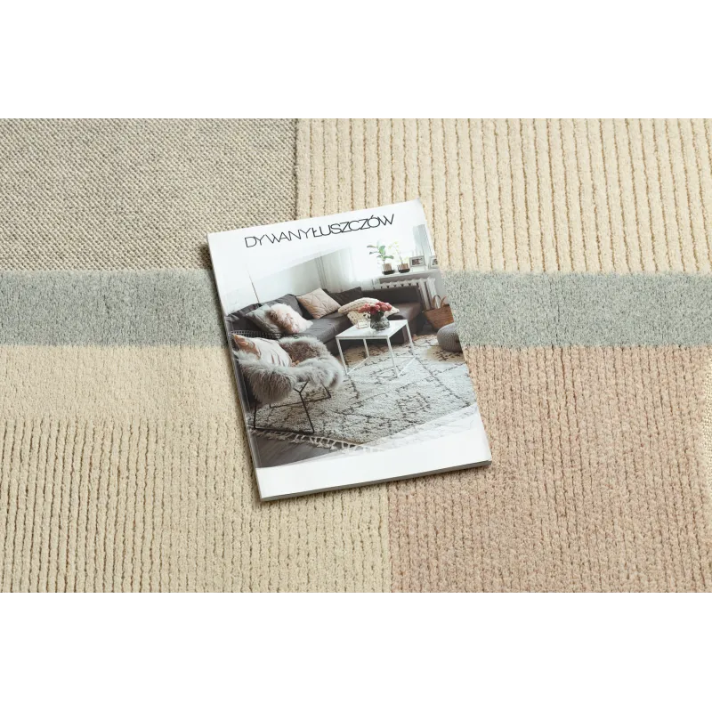 Cream and beige FLUX 461.1.AE990 rug with a loft style and texture