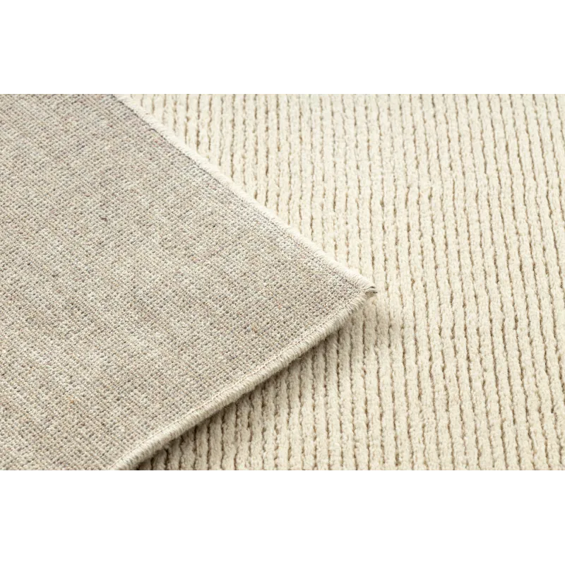 Textured FLUX 461.1.AE990 wool rug in beige color