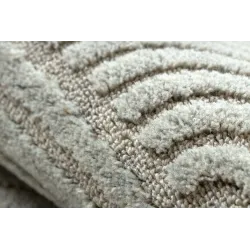 FLUX oval wool rug, perfect for kids' room, in blue grey color scheme