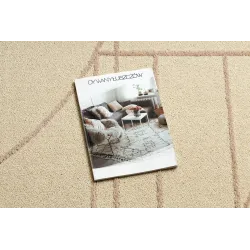 Stylish FLUX rug in beige and pink, suitable for modern interiors