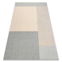 FLUX Geometric Wool Rug Blue