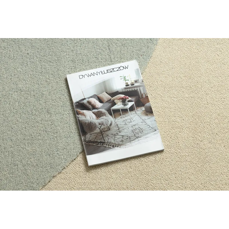Blue and cream FLUX 461.10 rug featuring a geometric design