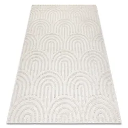 Rug SANTO JUTE SISAL 0537 Geometric white - 2ND GRADE