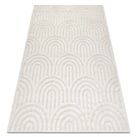 SANTO Sisal Geometric White Rug