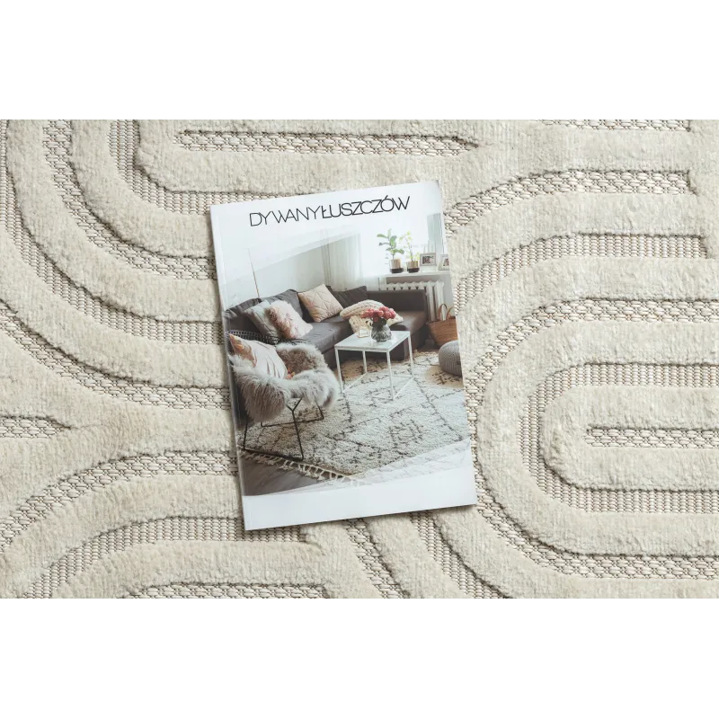 SANTO Sisal Geometric White Rug