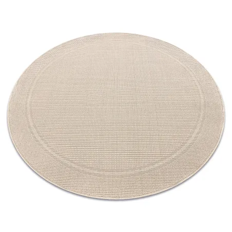 TIMO 5979 Round Outdoor Sisal Rug White