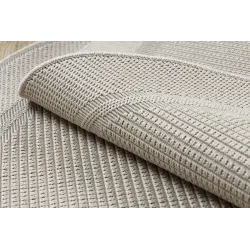 TIMO 5979 Round Outdoor Sisal Rug White