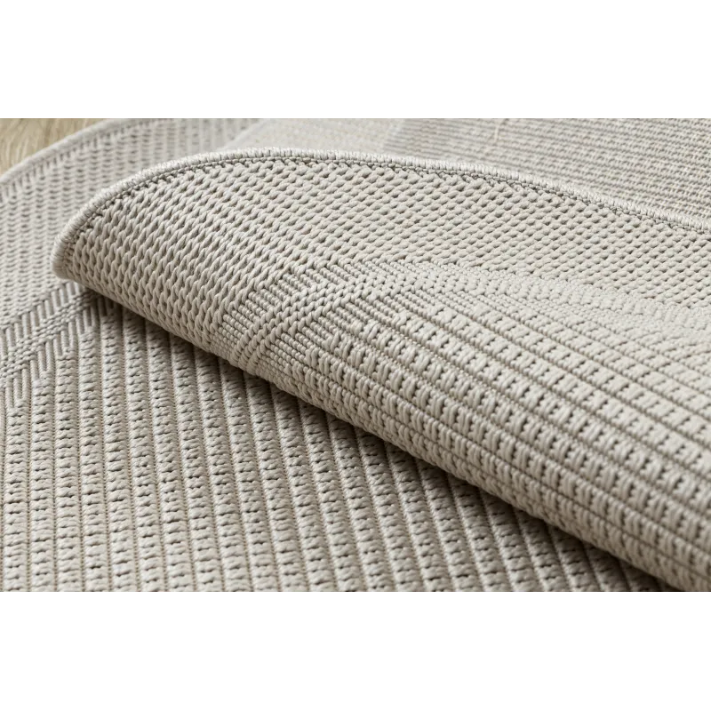 TIMO 5979 Round Outdoor Sisal Rug White