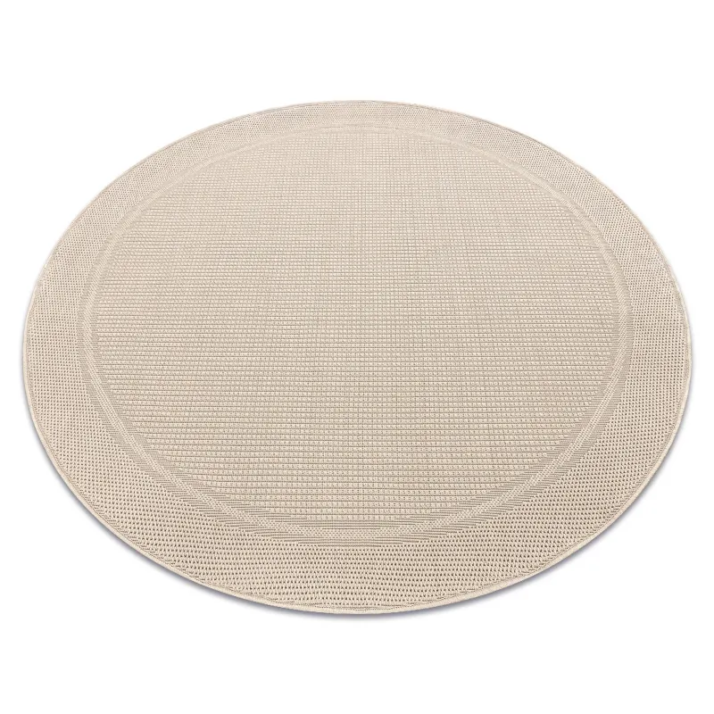 TIMO 5979 Round Outdoor Sisal Rug Beige