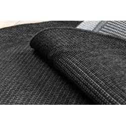 TIMO 5000 Round Outdoor Sisal Rug Black