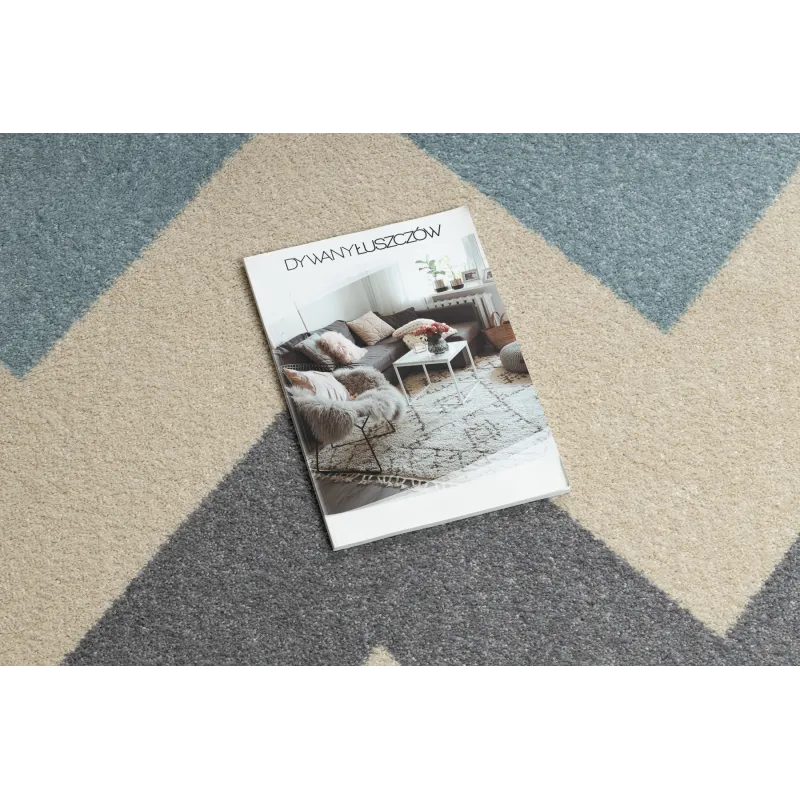 Modern yellow rug, stylish addition for home decor
