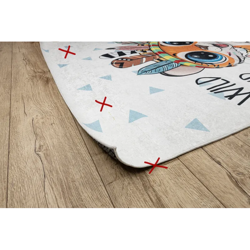 BAMBINO Washable Children's Rug White
