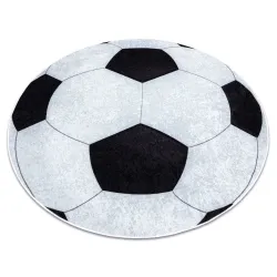 JUNIOR Washable Football Circle Rug