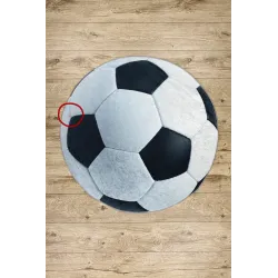 JUNIOR Washable Football Circle Rug
