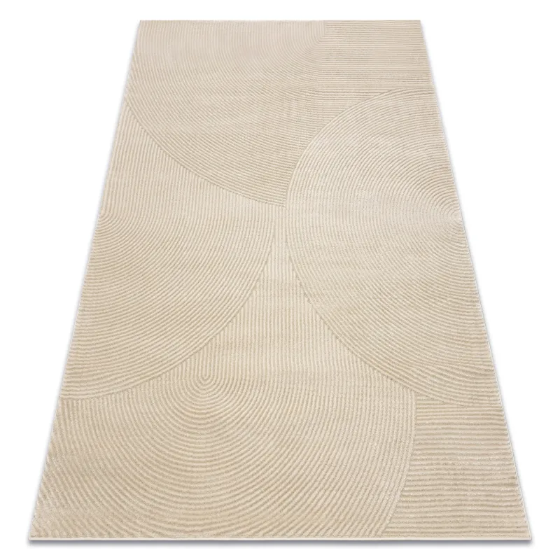 BALANCE geometric taupe rug, modern design for contemporary spaces