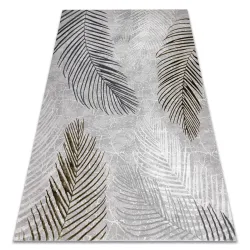 ALLURE 8752 Gray Palm Leaves Rug