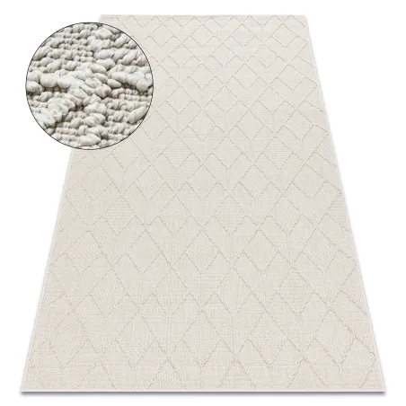 JERSEY 19231 Cream Geometric BOHO Rug