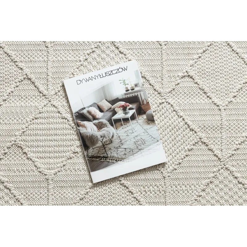 JERSEY 19231 Cream Geometric BOHO Rug