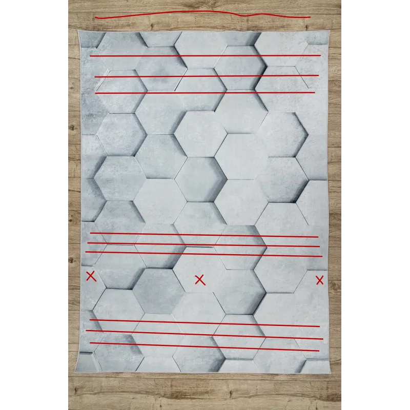 ANDRE 1180 Honeycomb 3D Rug