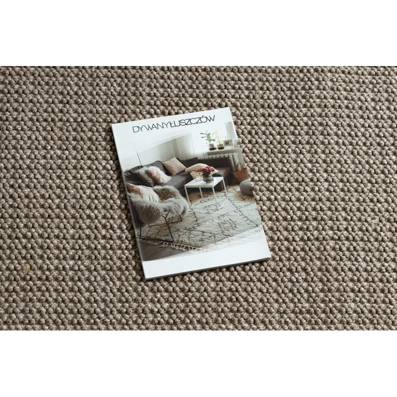 CASABLANCA LOOP round rug in brown, stylish and modern