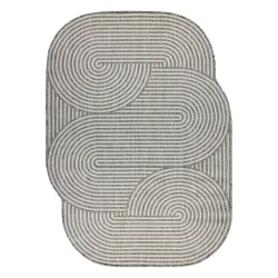 ORGANIC 1835 Geometric Sisal Rug Grey