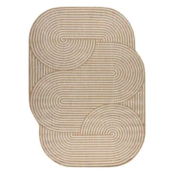 ORGANIC 1835 Geometric Rug Cream