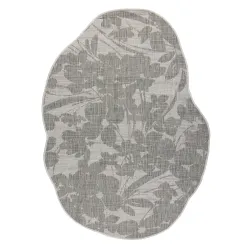ORGANIC 2735 Floral Cream Grey Rug