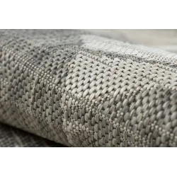 Sisal rug for garden or patio, modern design and natural materials