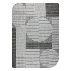 Rug ORGANIC 2769 Sisal Geometric Ecru / Grey - natural, modern irregular shape