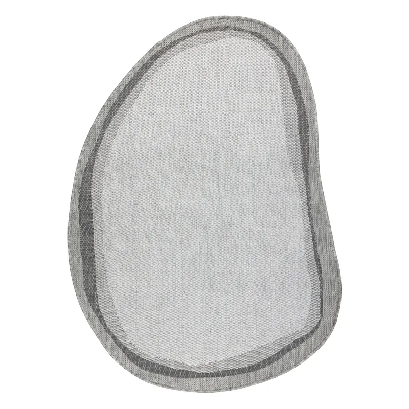 ORGANIC 2125 Stone Cream Grey Rug, modern and natural sisal design