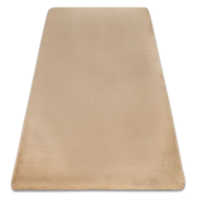 BUNNY Macchiato Beige Rug, soft rabbit fur imitation for modern interiors