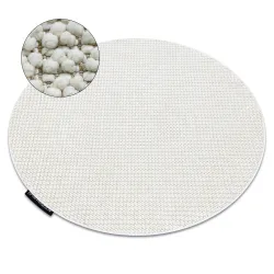 CASABLANCA LOOP Round White Rug
