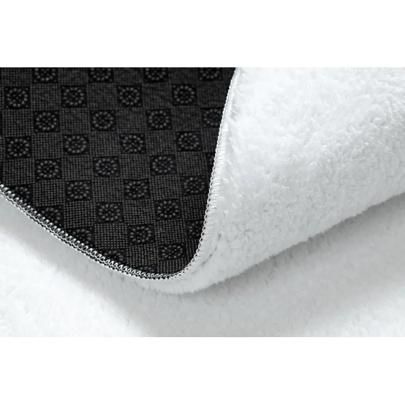 LINDO White Round Rug