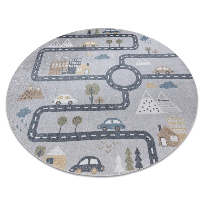 BONO 726 Grey Round Rug
