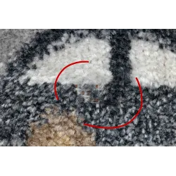 BONO 726 Grey Round Rug