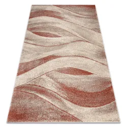 FUSION 1617 Rug Cream Terracotta Modern